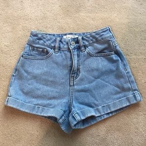 Pacsun high rise jean shorts